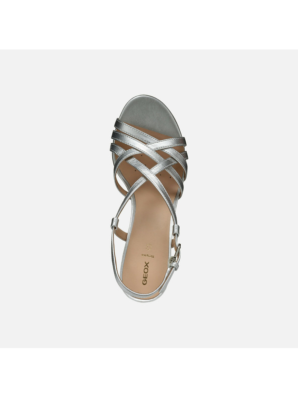 Geox Silberne Damen Sandalen Geox Virnilisa 65 S
