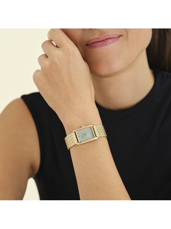 Rosefield Damen Eckige Uhren Rosefield Heirloom HMGSG-H04