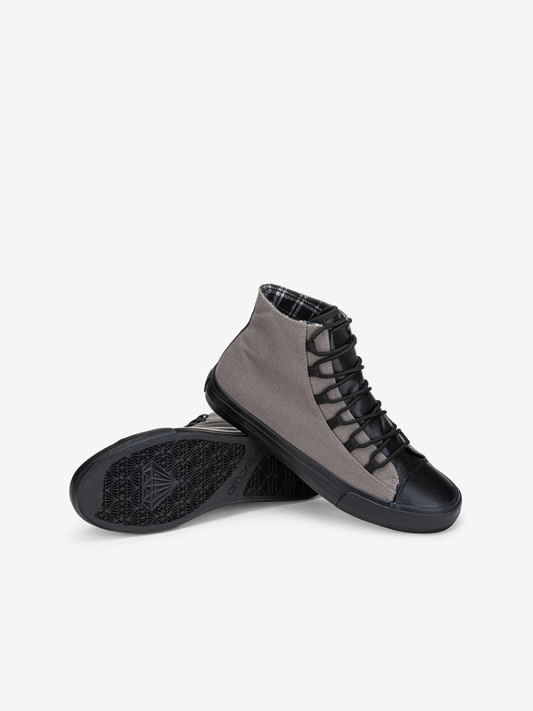 Ombre Clothing Schwarz und grau Herren Turnschuhe Schuhe Ombre Clothing T378