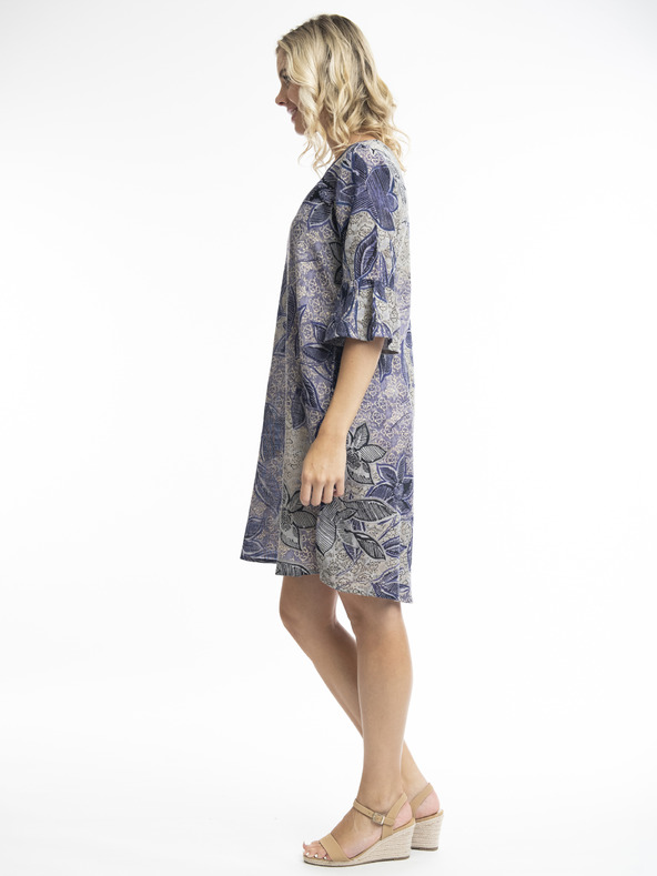 Orientique Lila Orientique Mersin Damenkleid mit Blumenmuster