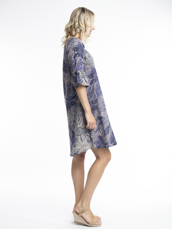 Orientique Lila Orientique Mersin Damenkleid mit Blumenmuster