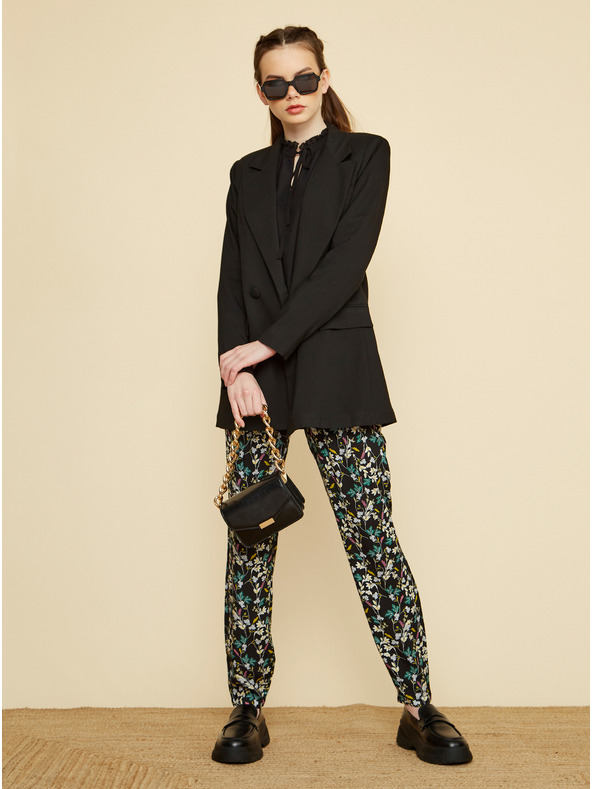 ZOOT.lab Schwarze geblümte Damenhose ZOOT.lab Rosalyn