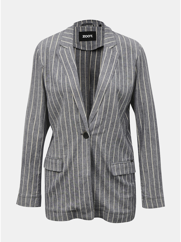 ZOOT.lab ZOOT.lab Ursala grau und blau gestreifte Damenjacke