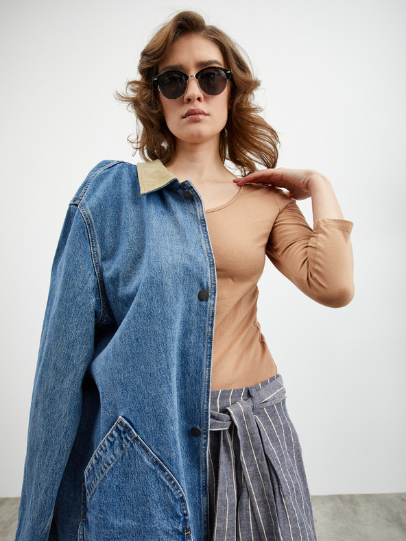 ZOOT.lab Grau und blau gestreifte Shorts für Damen ZOOT.lab Julette