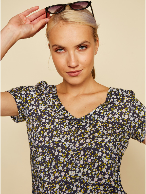 ZOOT.lab Schwarze geblümte Bluse ZOOT.lab Goldy