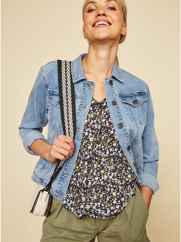 ZOOT.lab Schwarze geblümte Bluse ZOOT.lab Goldy