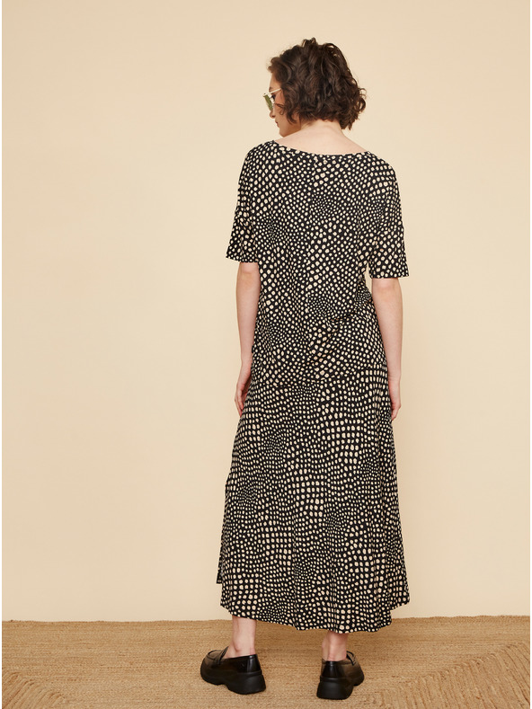 ZOOT.lab Beige-schwarzes gemustertes Damen-T-Shirt ZOOT.lab Normandy