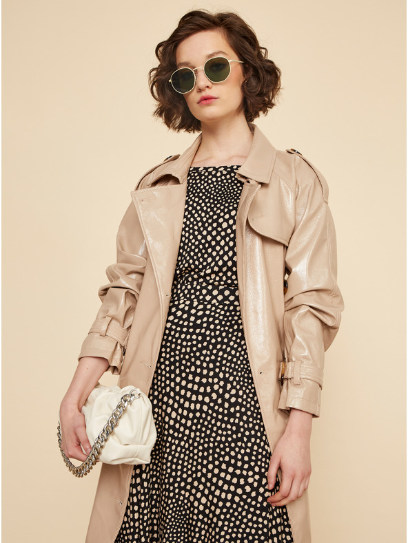 ZOOT.lab Beige-schwarzes gemustertes Damen-T-Shirt ZOOT.lab Normandy