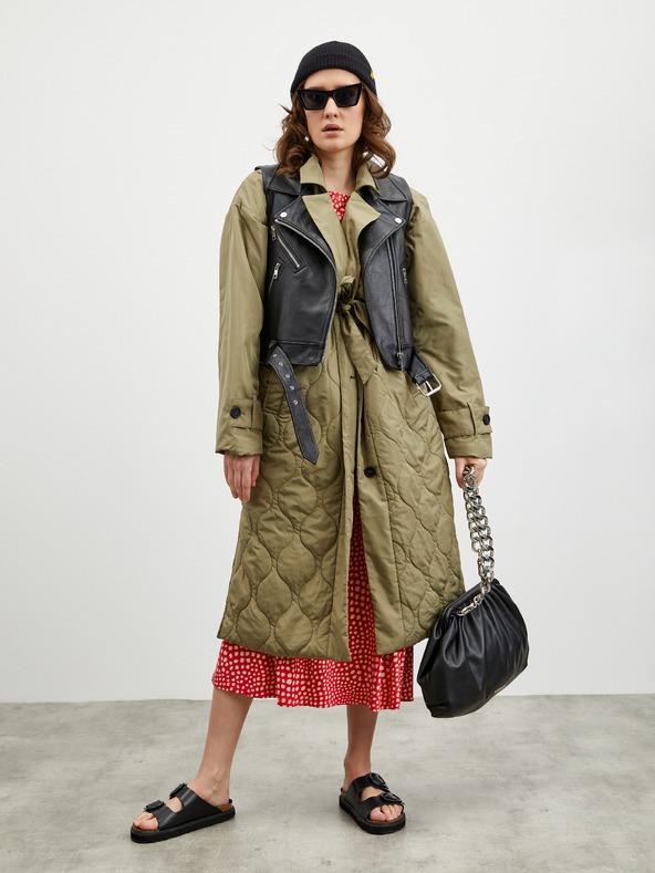 ZOOT.lab Beige und rot gemustertes Damen-T-Shirt ZOOT.lab Normandie