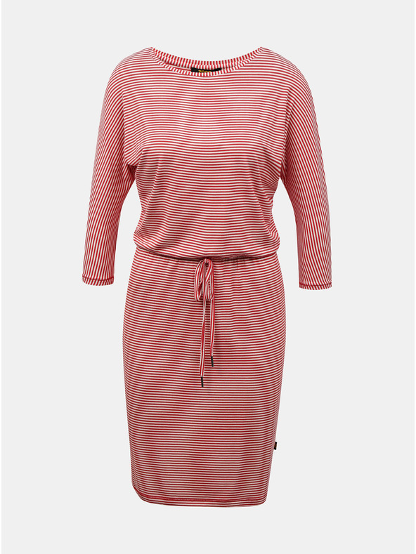 ZOOT.lab Weiß-rot gestreiftes Damenkleid mit Krawatte ZOOT.lab Demi