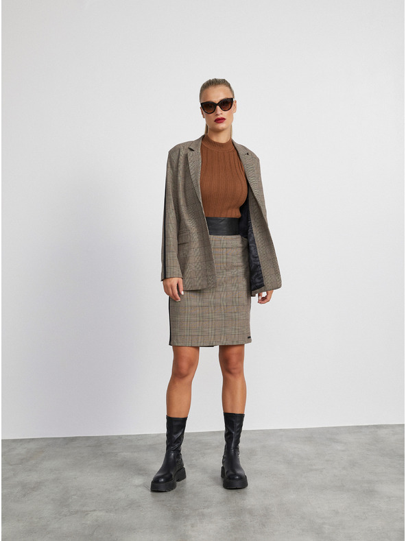 ZOOT.lab Hellgrauer karierter Etuirock für Damen METROOPOLIS von ZOOT.lab Fatima