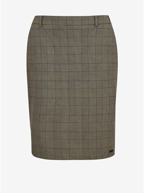 ZOOT.lab Hellgrauer karierter Etuirock für Damen METROOPOLIS von ZOOT.lab Fatima