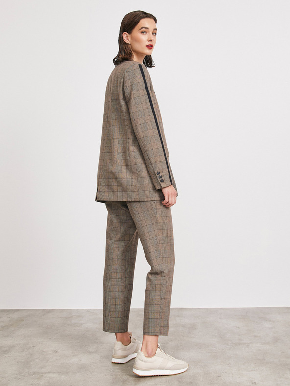 ZOOT.lab Hellbraune Damen-Karojacke METROOPOLIS by ZOOT.lab Blanche