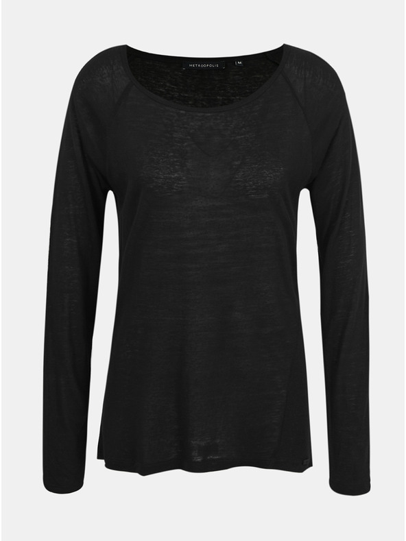 ZOOT.lab Schwarzes Damenhemd mit Leinen METROOPOLIS von ZOOT.lab Elfie
