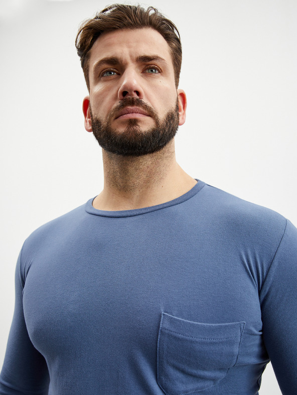 ZOOT.lab Blaues Langarm-T-Shirt ZOOT.lab