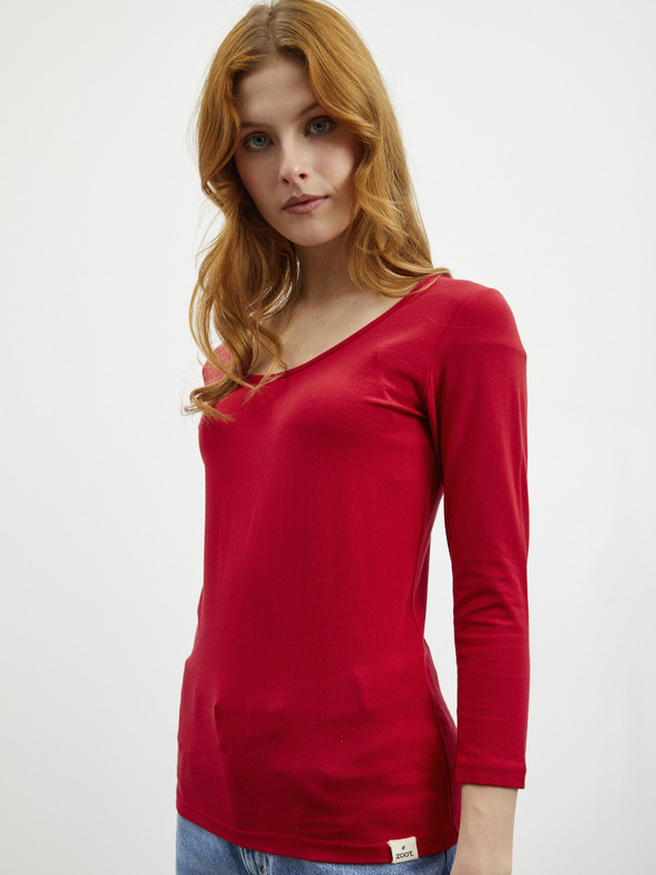 ZOOT.lab Rotes Damen Basic-T-Shirt ZOOT.lab Thereza 2