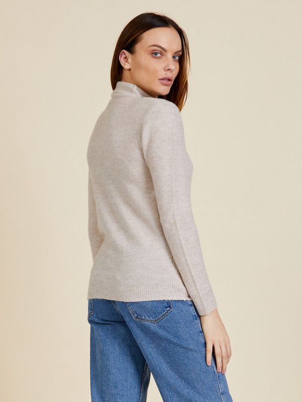 ZOOT.lab Beigefarbener Damen-Rollkragenpullover ZOOT.lab