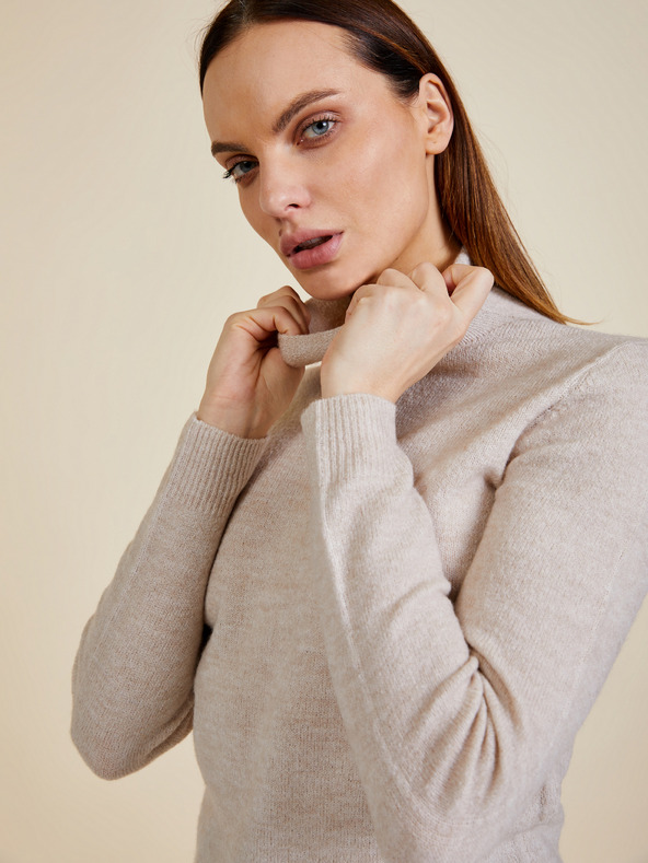 ZOOT.lab Beigefarbener Damen-Rollkragenpullover ZOOT.lab