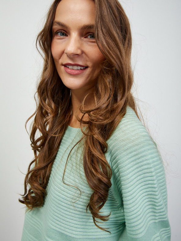 ZOOT.lab Mintfarbene Damen-Rippenstrickjacke ZOOT.lab Heddie