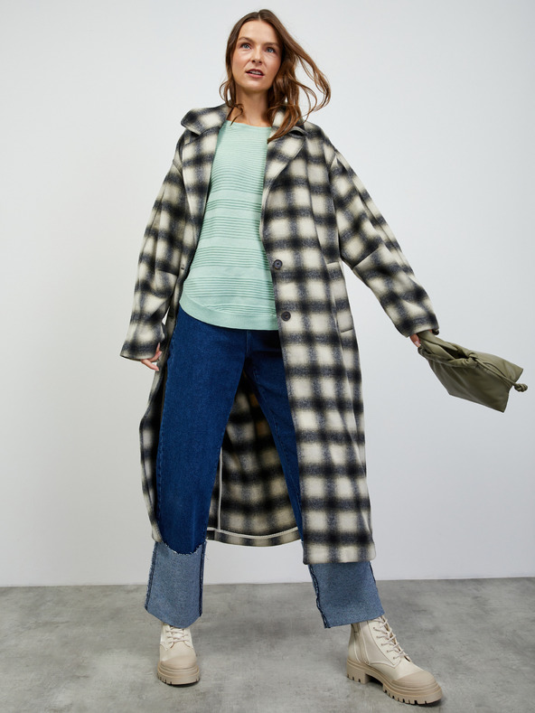 ZOOT.lab Mintfarbene Damen-Rippenstrickjacke ZOOT.lab Heddie