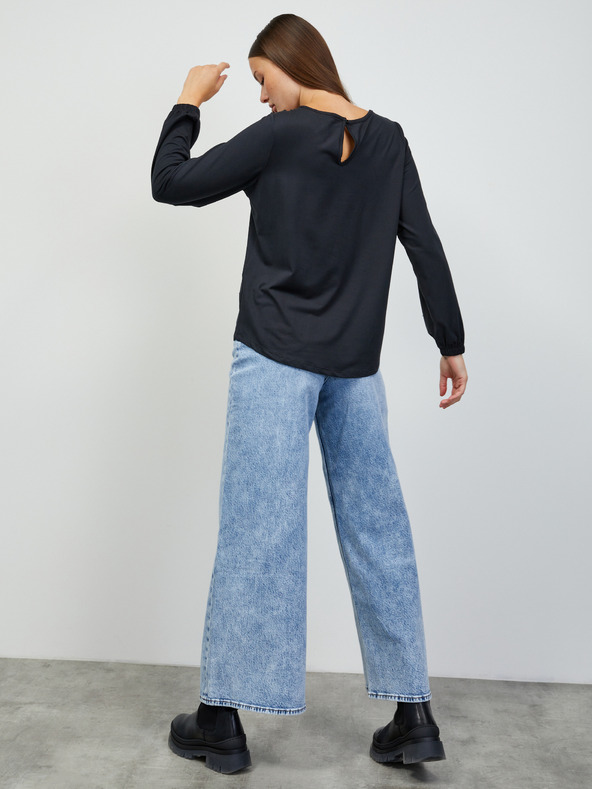 ZOOT.lab Schwarzes Basic-Langarmshirt für Damen ZOOT.lab Luna