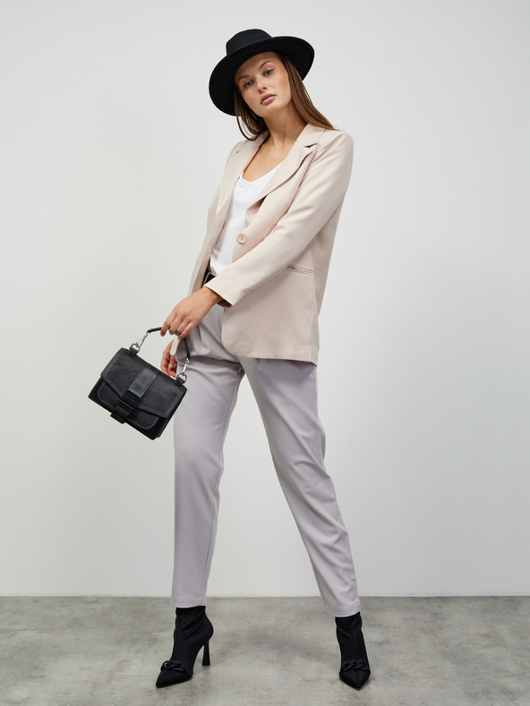 ZOOT.lab Hellgraue Damenhose mit Gürtel ZOOT.lab Matylda