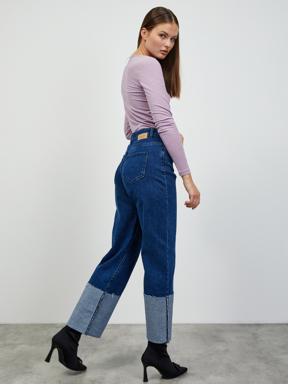 ZOOT.lab Hellviolettes Damen-Langarm-Basic-T-Shirt ZOOT.lab Molly