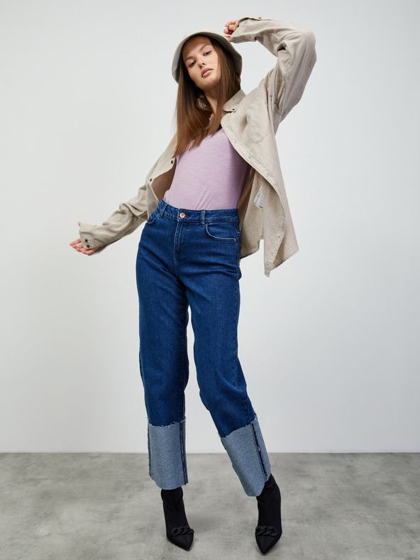 ZOOT.lab Hellviolettes Damen-Langarm-Basic-T-Shirt ZOOT.lab Molly