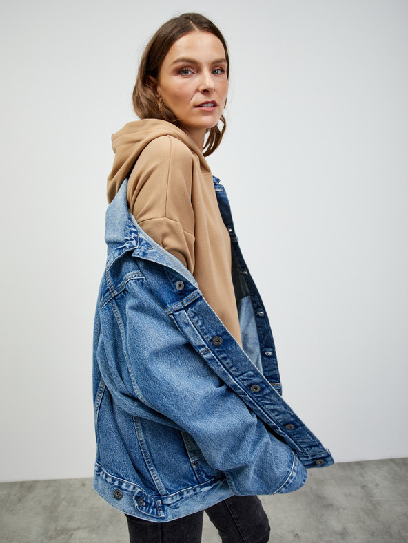 ZOOT.lab Beigefarbener Damen-Basic-Kapuzenpullover ZOOT.lab Noor