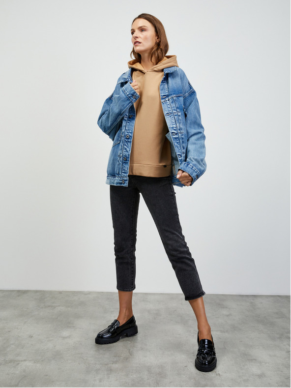 ZOOT.lab Beigefarbener Damen-Basic-Kapuzenpullover ZOOT.lab Noor