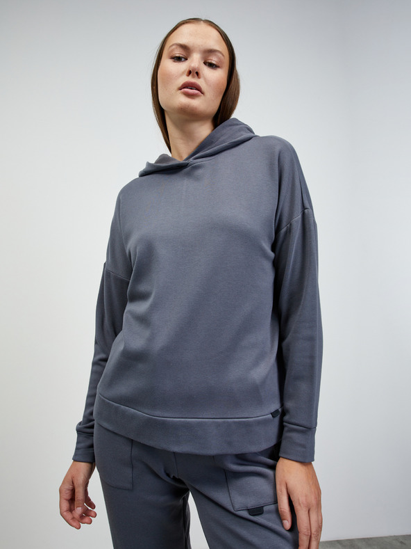 ZOOT.lab Dunkelgrauer Damen-Basic-Kapuzenpullover ZOOT.lab Noor