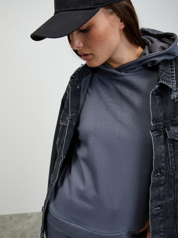 ZOOT.lab Dunkelgrauer Damen-Basic-Kapuzenpullover ZOOT.lab Noor