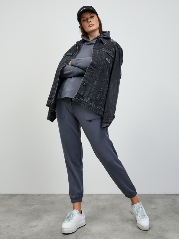 ZOOT.lab Dunkelgrauer Damen-Basic-Kapuzenpullover ZOOT.lab Noor