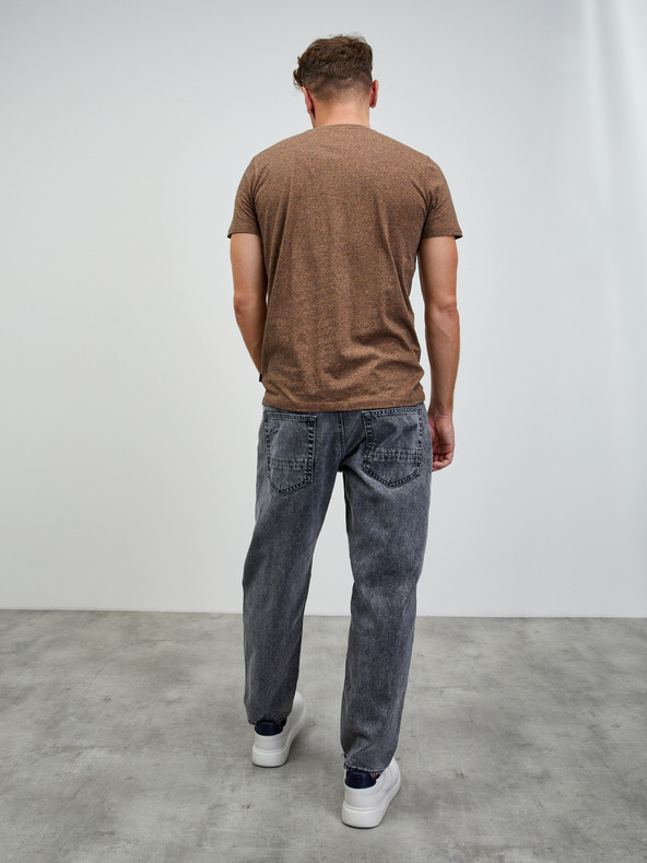 ZOOT.lab Braunes Herren-Basic-Shirt ZOOT.lab Rex