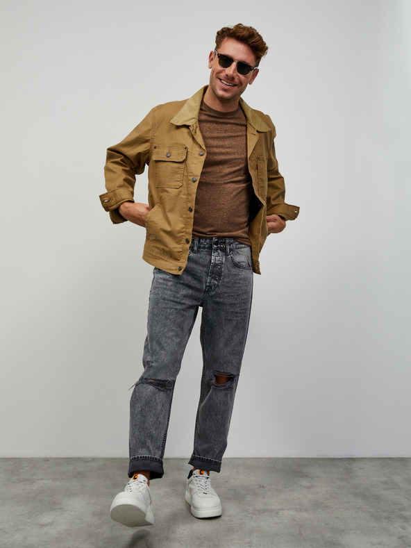 ZOOT.lab Braunes Herren-Basic-Shirt ZOOT.lab Rex