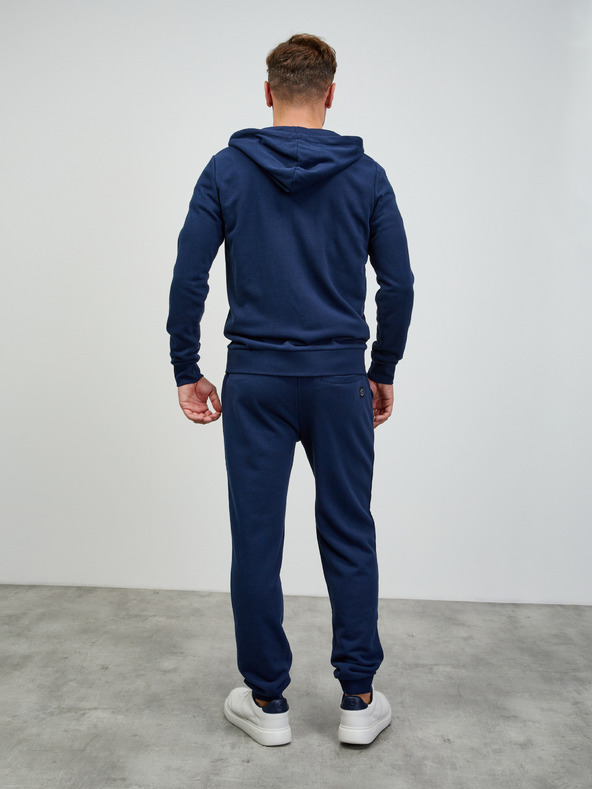 ZOOT.lab Dunkelblaues Herren Basic-Kapuzenshirt mit Reißverschluss ZOOT.lab Ralph
