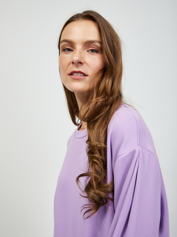 ZOOT.lab Hellvioletter Damen-Basic-Kapuzenpullover ZOOT.lab Brooklin