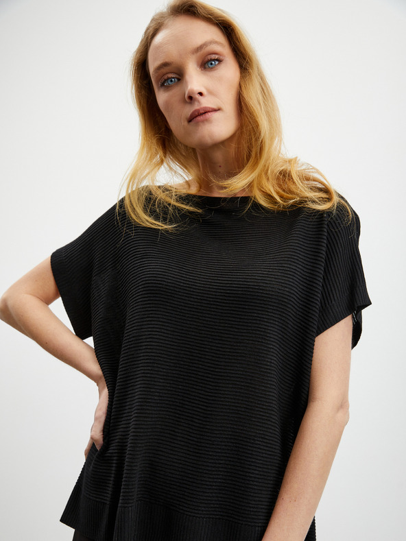 ZOOT.lab Schwarze Damen Pulloverweste mit Leinen ZOOT.lab Danae