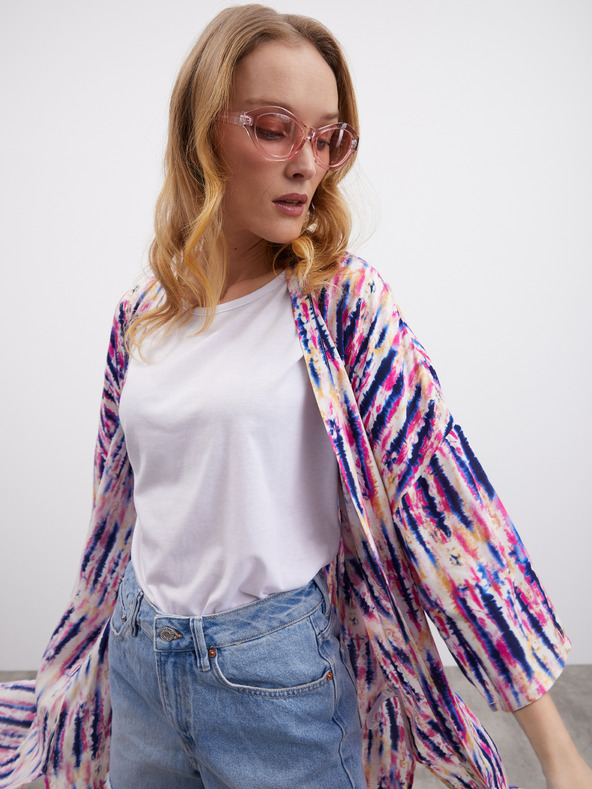 ZOOT.lab Rosa und lila gemustertes Wickelkleid für Damen ZOOT.lab Fifi