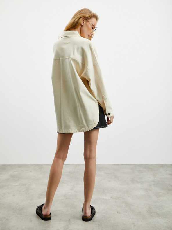 ZOOT.lab Cremefarbenes Oversize-Damenoberteil ZOOT.lab Becca