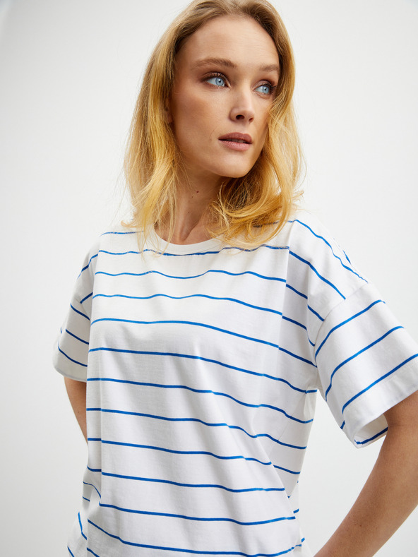 ZOOT.lab Weißes gestreiftes Damen-T-Shirt ZOOT.lab Floss