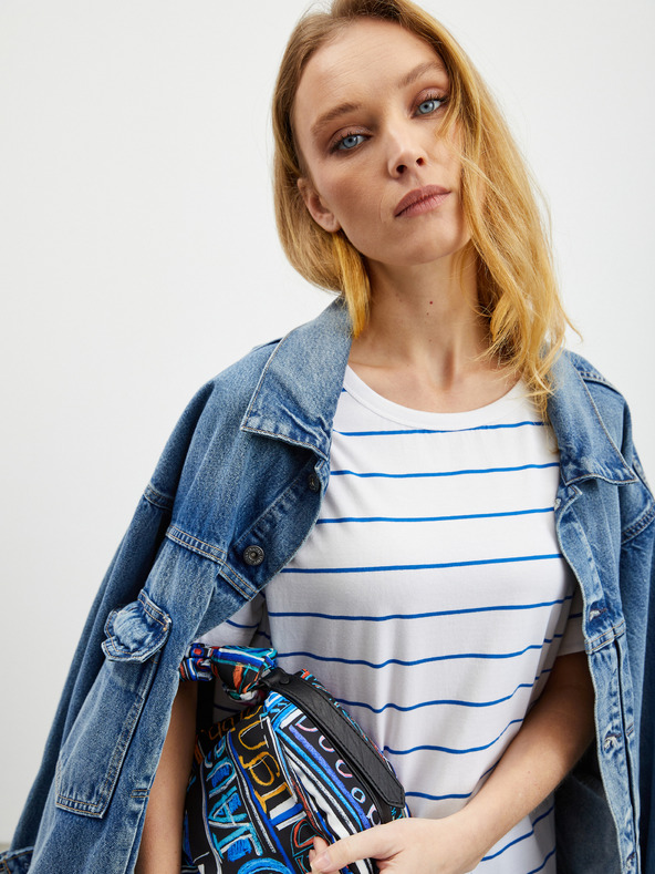 ZOOT.lab Weißes gestreiftes Damen-T-Shirt ZOOT.lab Floss