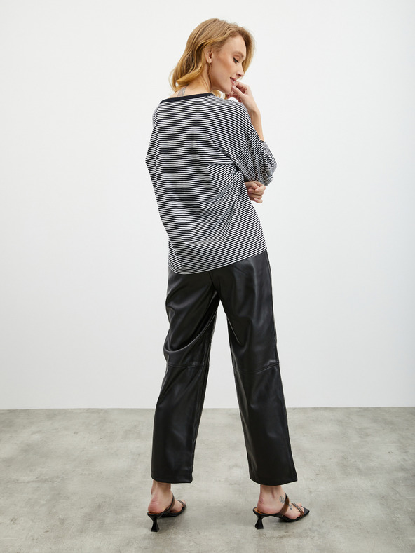 ZOOT.lab Schwarzes gestreiftes Damen-T-Shirt ZOOT.lab Dolly