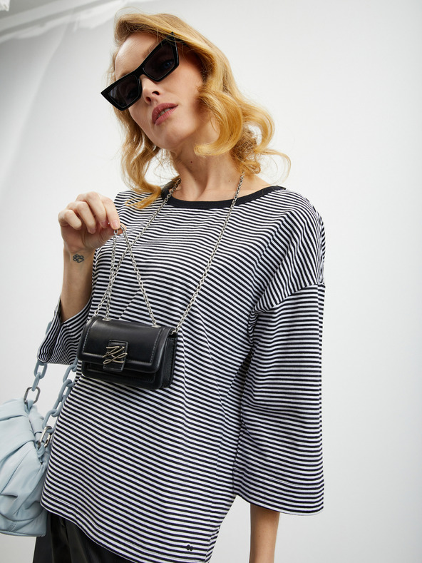 ZOOT.lab Schwarzes gestreiftes Damen-T-Shirt ZOOT.lab Dolly