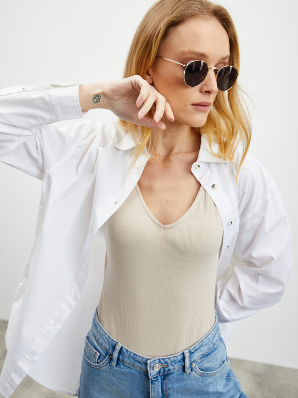 ZOOT.lab Hellbrauner Damen-Rippenbody ZOOT.lab Olga