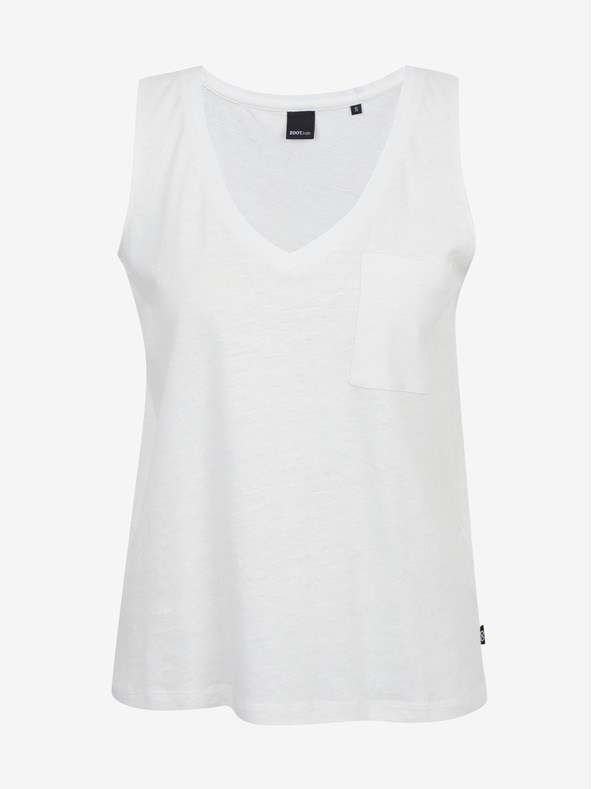 ZOOT.lab Weißes Damen-Leinen-Tank-Top ZOOT.lab Josi