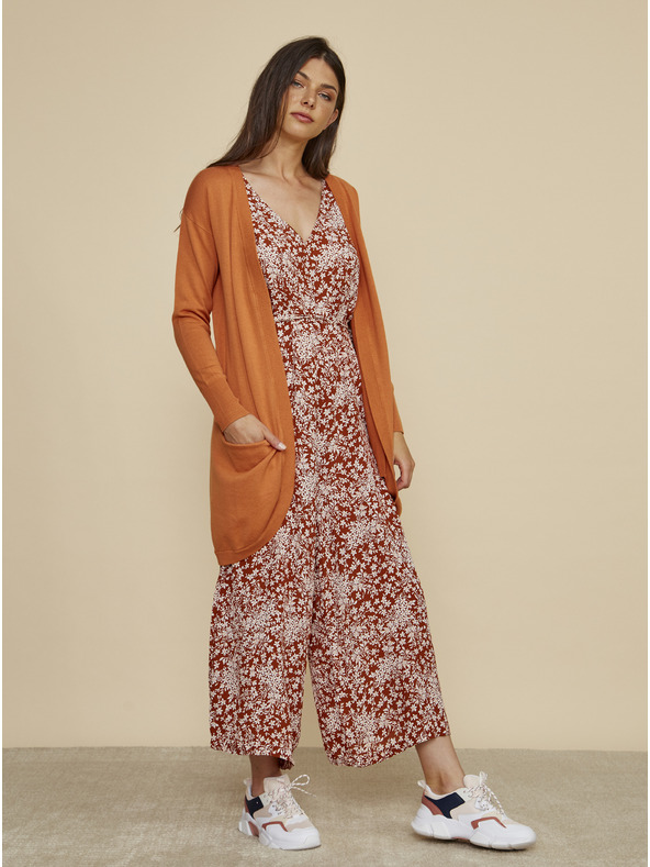 ZOOT.lab Orangefarbene Basic-Strickjacke für Damen ZOOT.lab Gita