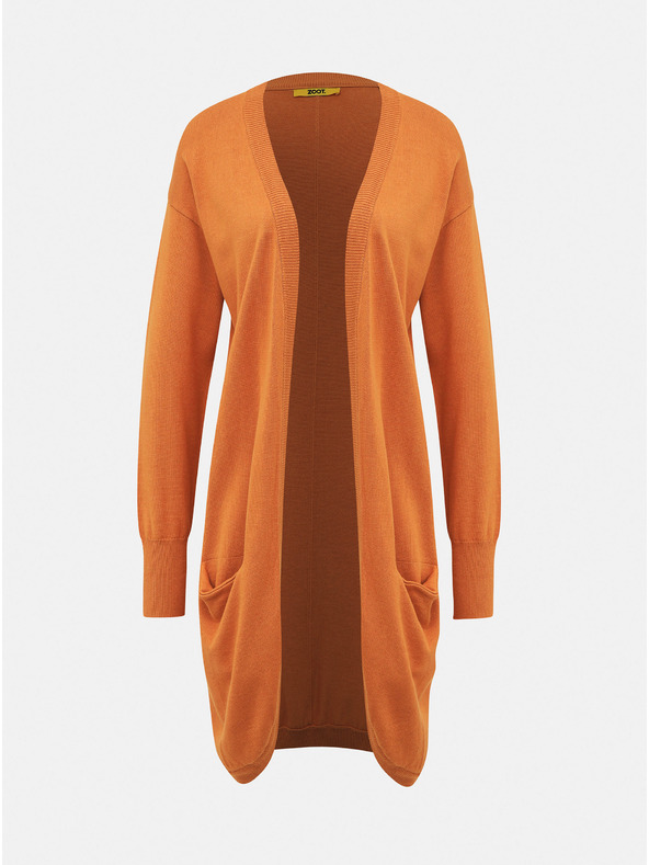 ZOOT.lab Orangefarbene Basic-Strickjacke für Damen ZOOT.lab Gita