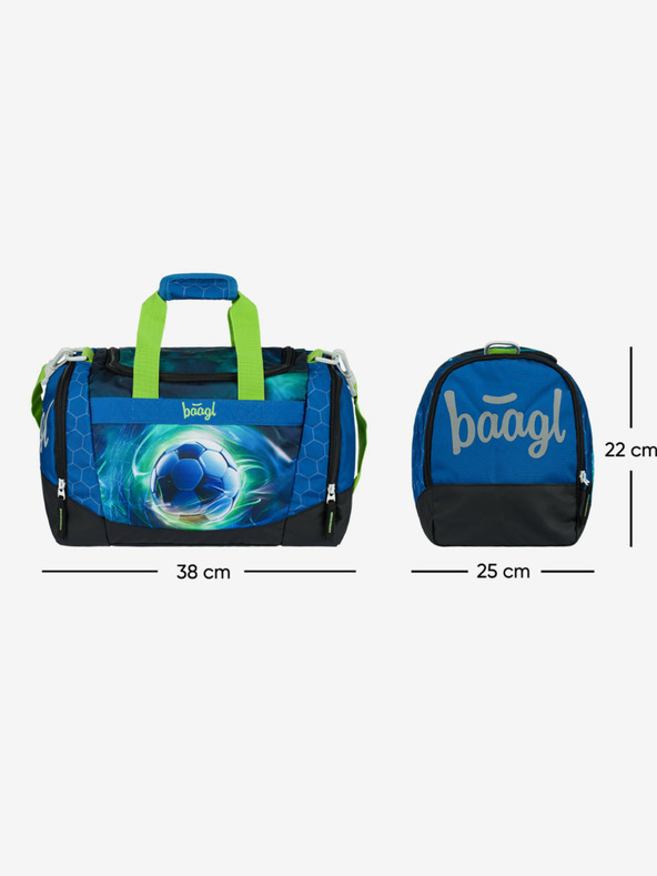 BAAGL  Blaue Kinder-Sporttasche Fußball Ball Baagl