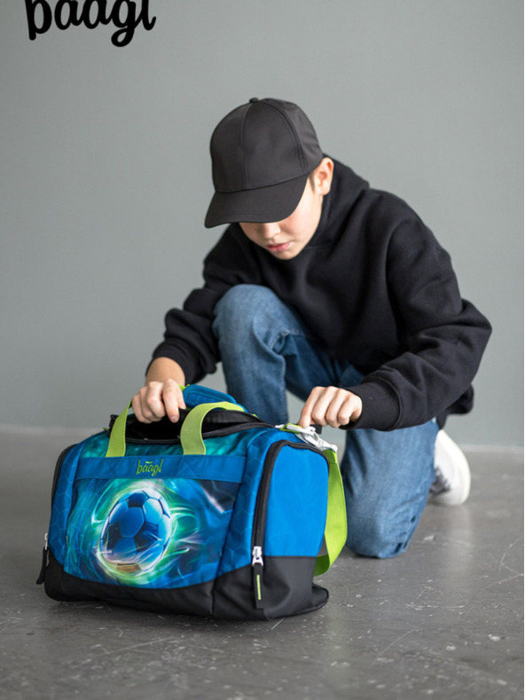 BAAGL  Blaue Kinder-Sporttasche Fußball Ball Baagl